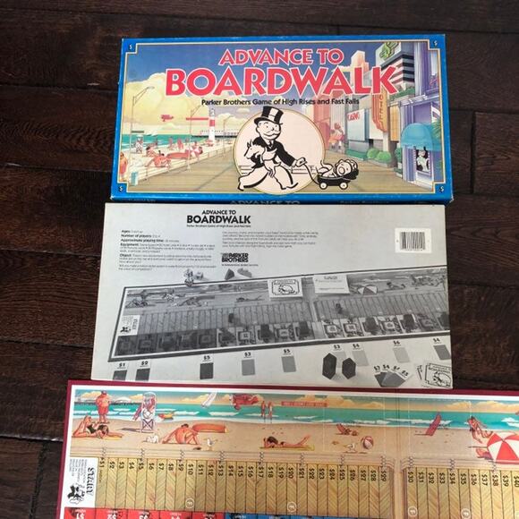 Advance to Boardwalk Game Parker Brothers Vintage 1985 Complete Board Game - Picture 9 of 12
